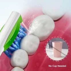 Tragbare 2-in-1-Zahnbürste mit Munddusche – Zahnpflegegerät für unterwegs