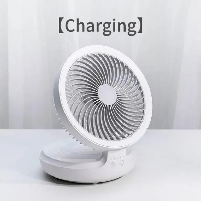 Tragbare kabellose faltbare Ventilator-Nachtlampe