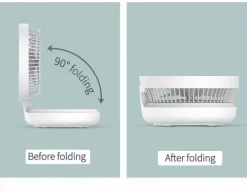 Tragbare kabellose faltbare Ventilator-Nachtlampe