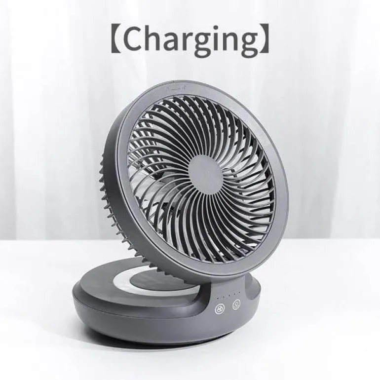 Tragbare kabellose faltbare Ventilator-Nachtlampe