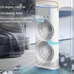 Tragbare Klimaanlage - Doppellüfter-Kühlspray-Einheit