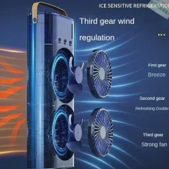 Tragbare Klimaanlage - Doppellüfter-Kühlspray-Einheit