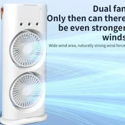 Tragbare Klimaanlage - Doppellüfter-Kühlspray-Einheit