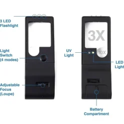Tragbare LED-Taschenlampe - Einstellbare Lichtlinse