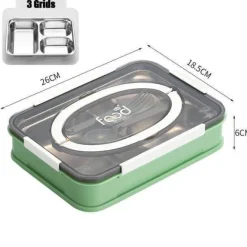 Tragbare Lunchbox aus Edelstahl – auslaufsicherer Lebensmittelbehälter