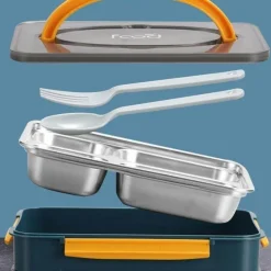 Tragbare Lunchbox aus Edelstahl – auslaufsicherer Lebensmittelbehälter