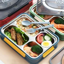 Tragbare Lunchbox aus Edelstahl – auslaufsicherer Lebensmittelbehälter