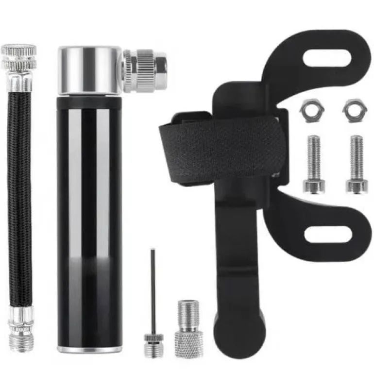 Tragbare Mini-Fahrradpumpe aus Aluminium – kompakte Fahrradluftpumpe