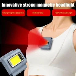 Tragbare Mini-Magnet-Gehlampe zum Anklipsen – kompaktes Taschenlicht