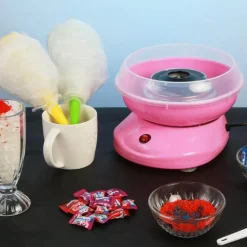 Tragbare Mini-Zuckerwattemaschine – Süßigkeitenmaschine für Kinder