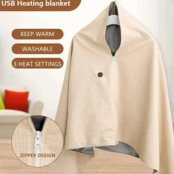 Tragbare, per USB wiederaufladbare Heizdecke – Wärme für unterwegs