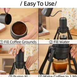 Tragbare Reisekaffeemaschine – Quick Brew Ultimate Brew System