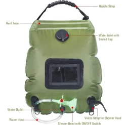 Tragbare Solar-Duschtasche – Beheizte Campingausrüstung