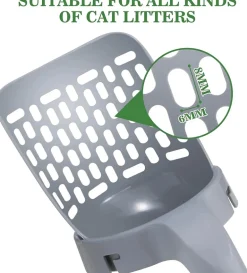 Tragbare Streuschaufel für Haustiere – leicht zu reinigendes Werkzeug für Katzen und Hunde