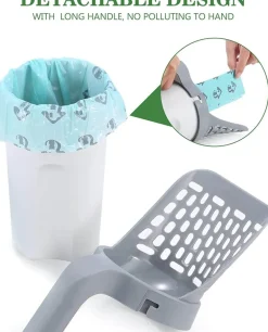 Tragbare Streuschaufel für Haustiere – leicht zu reinigendes Werkzeug für Katzen und Hunde