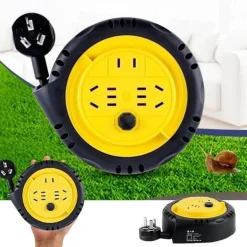 Tragbare Verlängerungskabeltrommel - Kompakte Steckdosenleiste mit mehreren Steckdosen