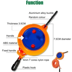 Tragbare, verstellbare Reisewäscheleine – einziehbare Wäscheleine