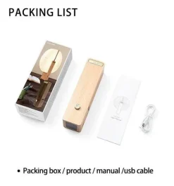 Tragbare wiederaufladbare Glow Sphere-Tischlampe - 360-Grad-LED-Stimmungslicht