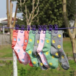 Tragbare winddichte Wäscheleine – Camping-Trockenseil