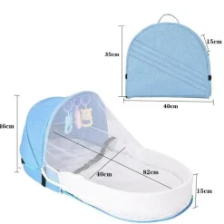 Tragbarer Babybett-Rucksack - Faltbares Reisenest