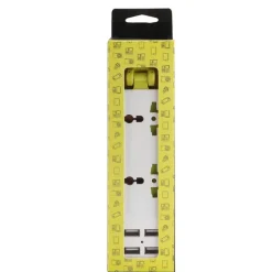 Tragbarer Überspannungsschutz für unterwegs – Kompakte Steckdose mit USB-Anschlüssen