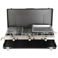 Tragbarer 2-Brenner-Grill – Kompakte Kochlösung für draußen