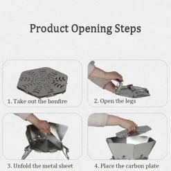 Tragbarer Camping-BBQ-Grill – Abenteuerbereiter Outdoor-Grill