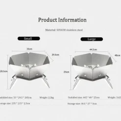 Tragbarer Camping-BBQ-Grill – Abenteuerbereiter Outdoor-Grill