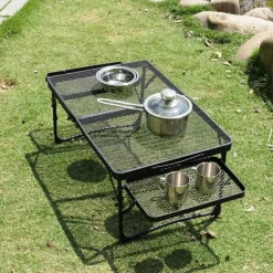 Tragbarer Camping-Grilltisch – Leicht zu transportierende Outdoor-Kochstation