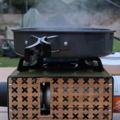 Tragbarer Campingkocher - Einzelbrenner zum Kochen im Freien