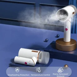 Tragbarer Dampfglätter – Faltenentferner mit Turbo-Hitze
