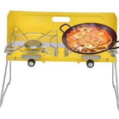 Tragbarer Doppelgasbrenner - Faltbarer Campingkocher