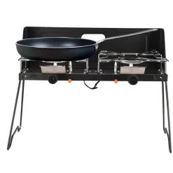 Tragbarer Doppelgasbrenner - Faltbarer Campingkocher