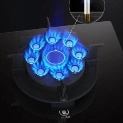 Tragbarer Doppelgasherd - Anhebbarer Kochbereich