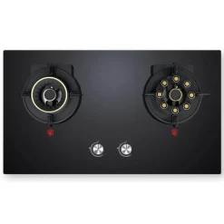 Tragbarer Doppelgasherd - Anhebbarer Kochbereich