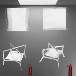 Tragbarer Edelstahl-Feuerrost - Mini-Flammengrill