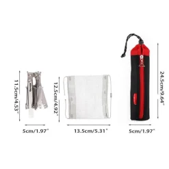 Tragbarer Edelstahl-Feuerrost - Mini-Flammengrill