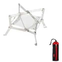 Tragbarer Edelstahl-Feuerrost - Mini-Flammengrill