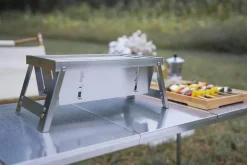 Tragbarer Edelstahlgrill - Faltbarer Campingkocher