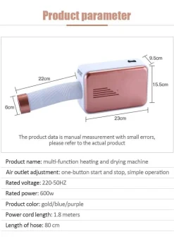 Tragbarer elektrischer Ventilator – rotierender Trockner für den Heimgebrauch