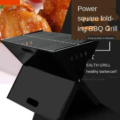Tragbarer, faltbarer Holzkohlegrill – X-förmiger Outdoor-Grill