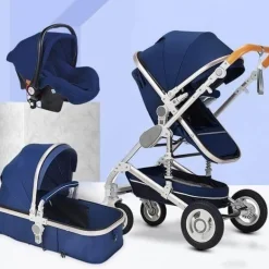 Tragbarer, faltbarer 3-in-1-Kinderwagen – Hochformat-Design mit zwei Richtungen