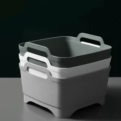 Tragbarer Gemüsewascher mit Abtropfkorb