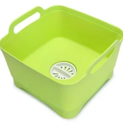 Tragbarer Gemüsewascher mit Abtropfkorb