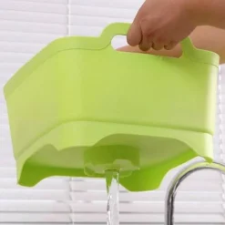 Tragbarer Gemüsewascher mit Abtropfkorb