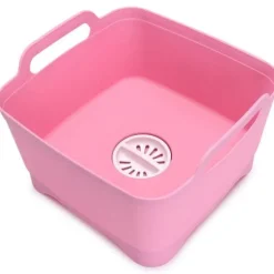 Tragbarer Gemüsewascher mit Abtropfkorb