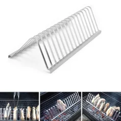 Tragbarer Grillrost aus Edelstahl für Picknicks und Camping im Freien