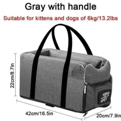 Tragbarer Haustierträger - Reisetasche mit gemütlichem Bett