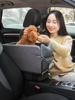 Tragbarer Haustierträger - Reisetasche mit gemütlichem Bett