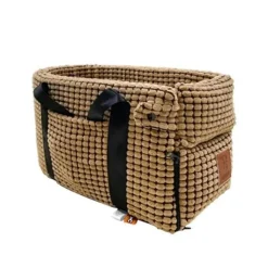 Tragbarer Haustierträger - Reisetasche mit gemütlichem Bett